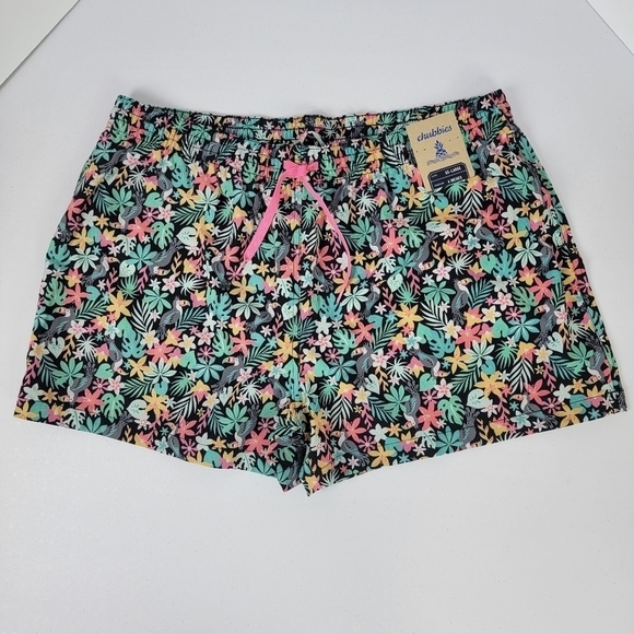 Chubbies The Bloomerangs Tropical Print 4" Stretch Shorts/Swim Trunks Sz XXL NEW - Picture 5 of 16